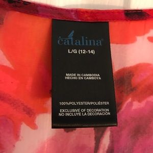 Pretty pink floral fringe beach kimono